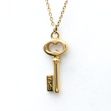 TIFFANY Keys Vintage Oval Key Mini Pink Gold [18K] Women's Pendant Necklace