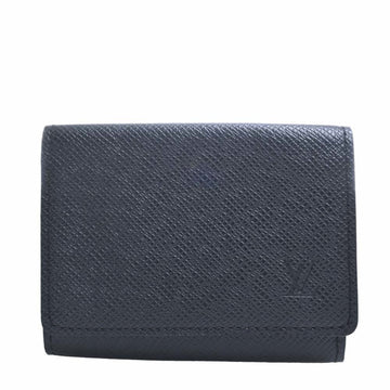 LOUIS VUITTON Taiga Anvelope Carte de Visite Bifold Card Case Business Holder M30922 Gray Men's