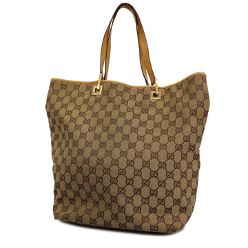 GUCCIAuth  GG Canvas Tote Bag 002 1098 Beige