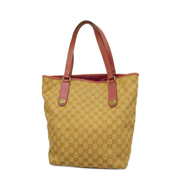 GUCCI tote bag GG canvas 153009 pink beige gold hardware ladies