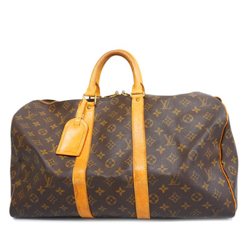 LOUIS VUITTONAuth  Monogram Keepol 45 M41428 Boston Bag