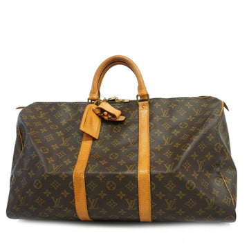 LOUIS VUITTONAuth  Monogram Keepol 50 M41426 Men,Women,Unisex Boston Bag