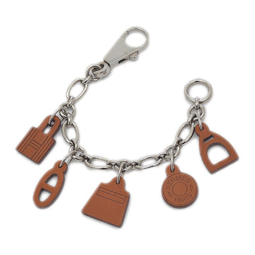 Hermes Brown Barenia Breloque Olga Amulette Bag Charm MM Hermes