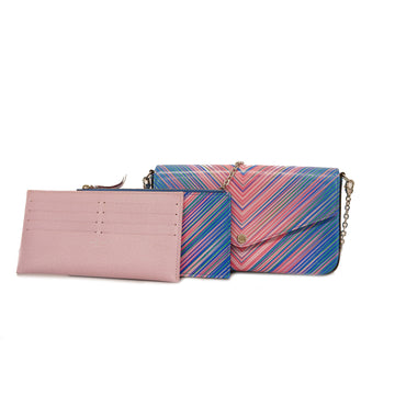 LOUIS VUITTONAuth  Epi Pochette Felice M62768 Women's Shoulder Wallet