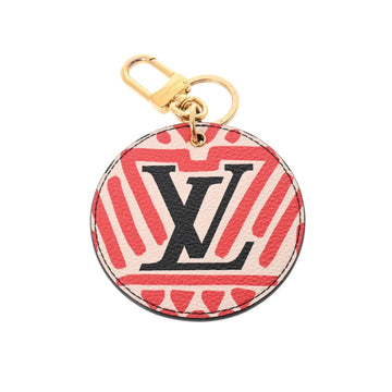 LOUIS VUITTON Portocre Ilustre Bag Charm Claim Rouge M69722 Unisex Leather Keychain