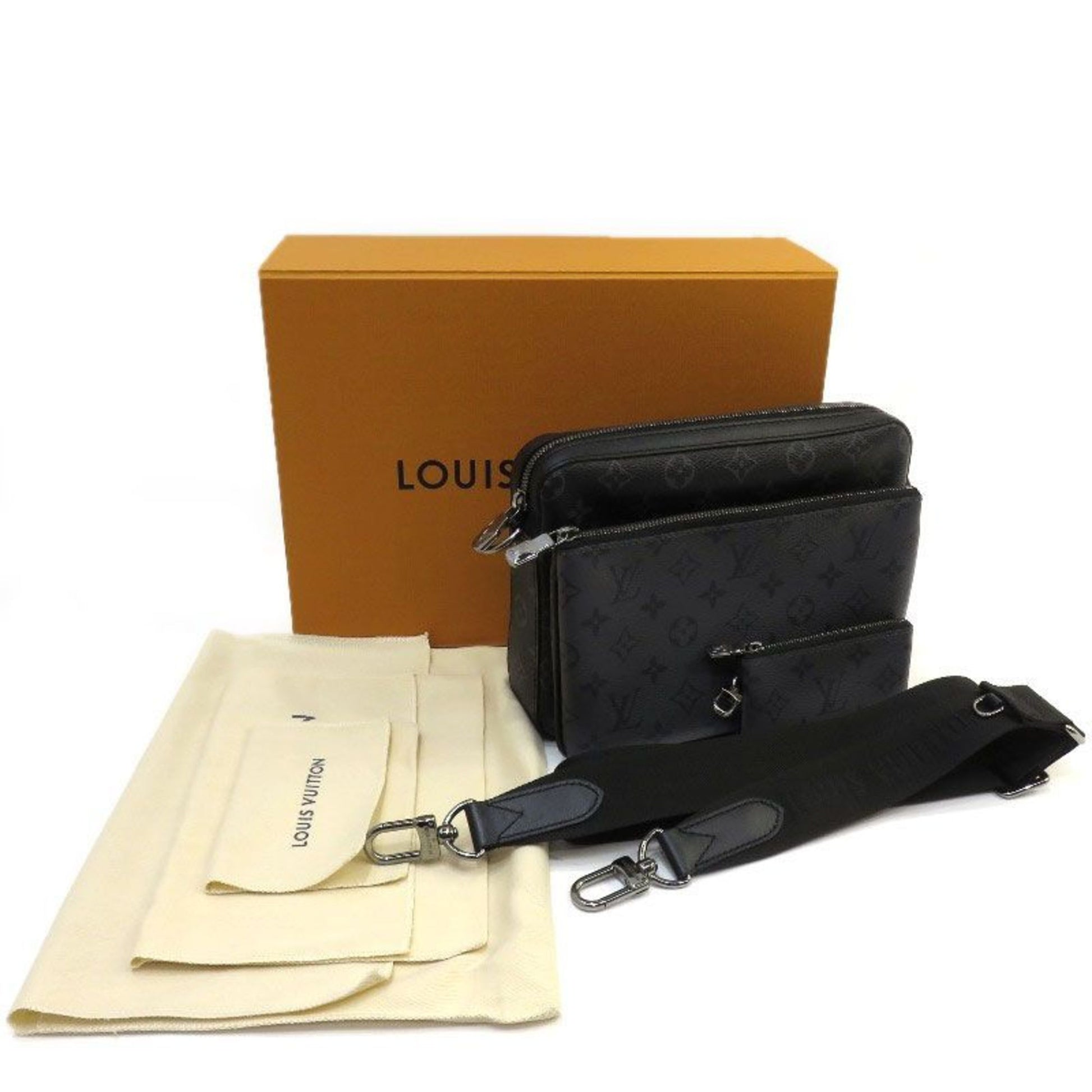 Louis Vuitton M69443 Shoulder Bag Trio Messenger Mono Eclipse Reverse O