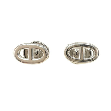 HERMES Chaine d'Ancre Earrings TPM Silver SV925 Ladies Men's Current