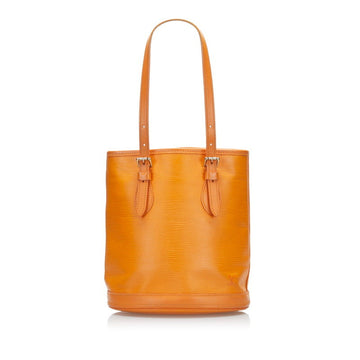 Louis Vuitton Epi Bucket PM Handbag Shoulder Bag M5899H Mandarin Orange Leather Women's LOUIS VUITTON