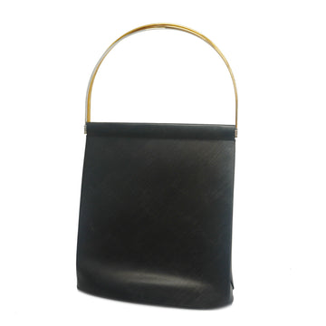 CARTIERAuth  Trinity Handbag Pink Gold Hardware Women's Leather Black