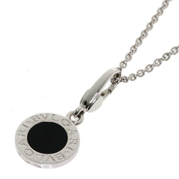 Bvlgari Onyx Necklace K18 White Gold Ladies BVLGARI