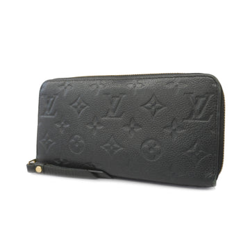 LOUIS VUITTON[3yc1948] Auth  Long Wallet Monogram Implant Zippy Wallet M61864 Noir