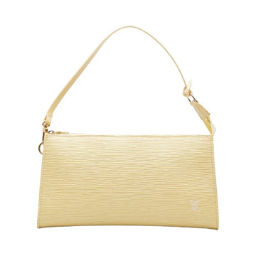 LOUIS VUITTON Epi Pochette Accessoire Handbag M5294A Vanilla Yellow Ladies