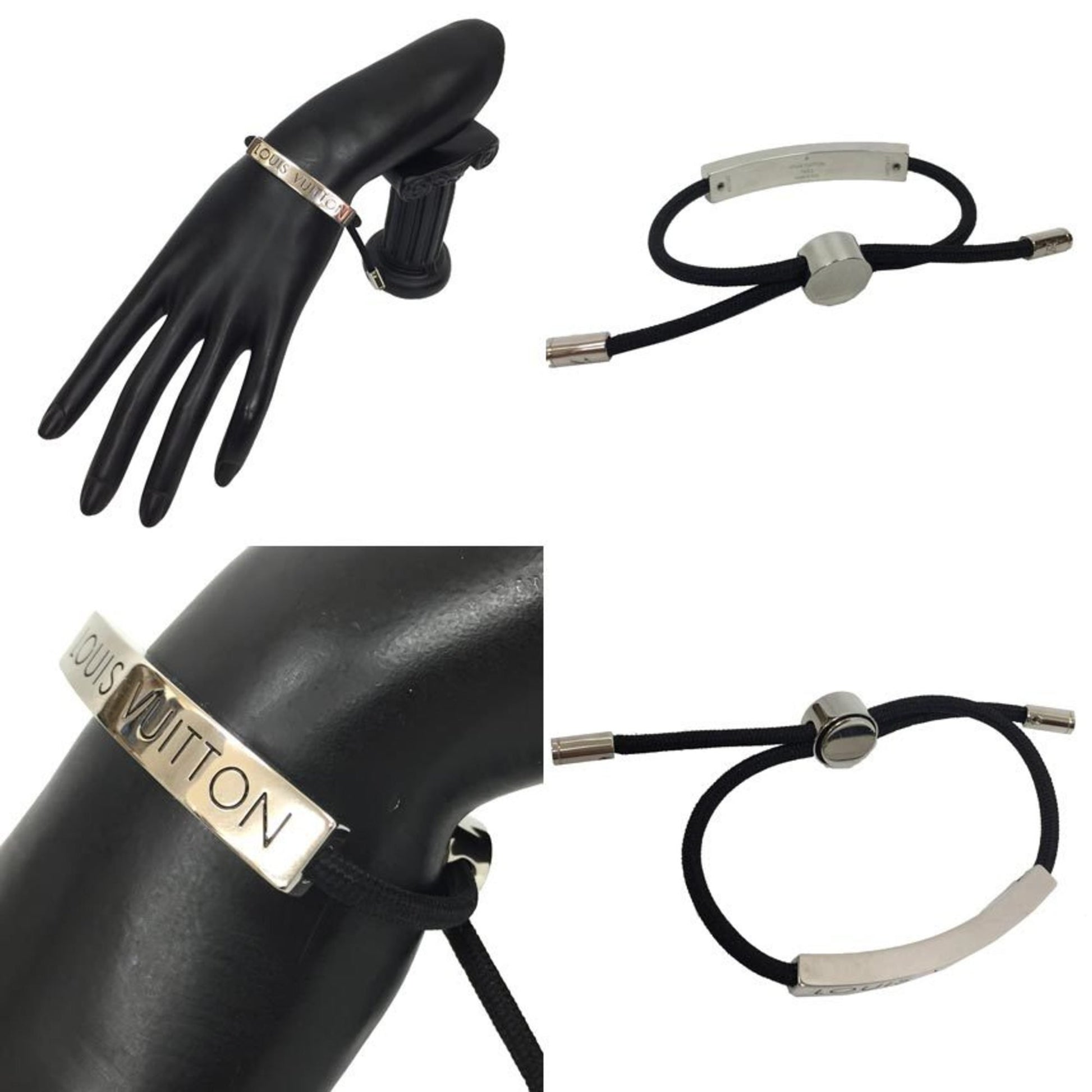Louis Vuitton LV Space Bracelet M67417 Silvery Metal ref.982410