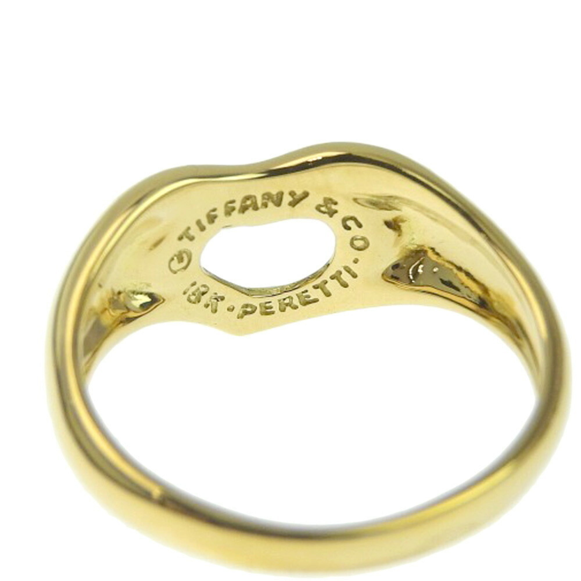 TIFFANY & Co. Open Heart Ring K18YG No. 10 Yellow Gold