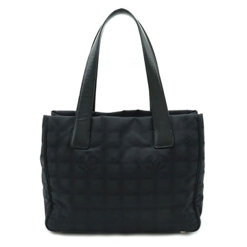 CHANEL New Line Tote PM Bag Shoulder Nylon Leather Black A20457