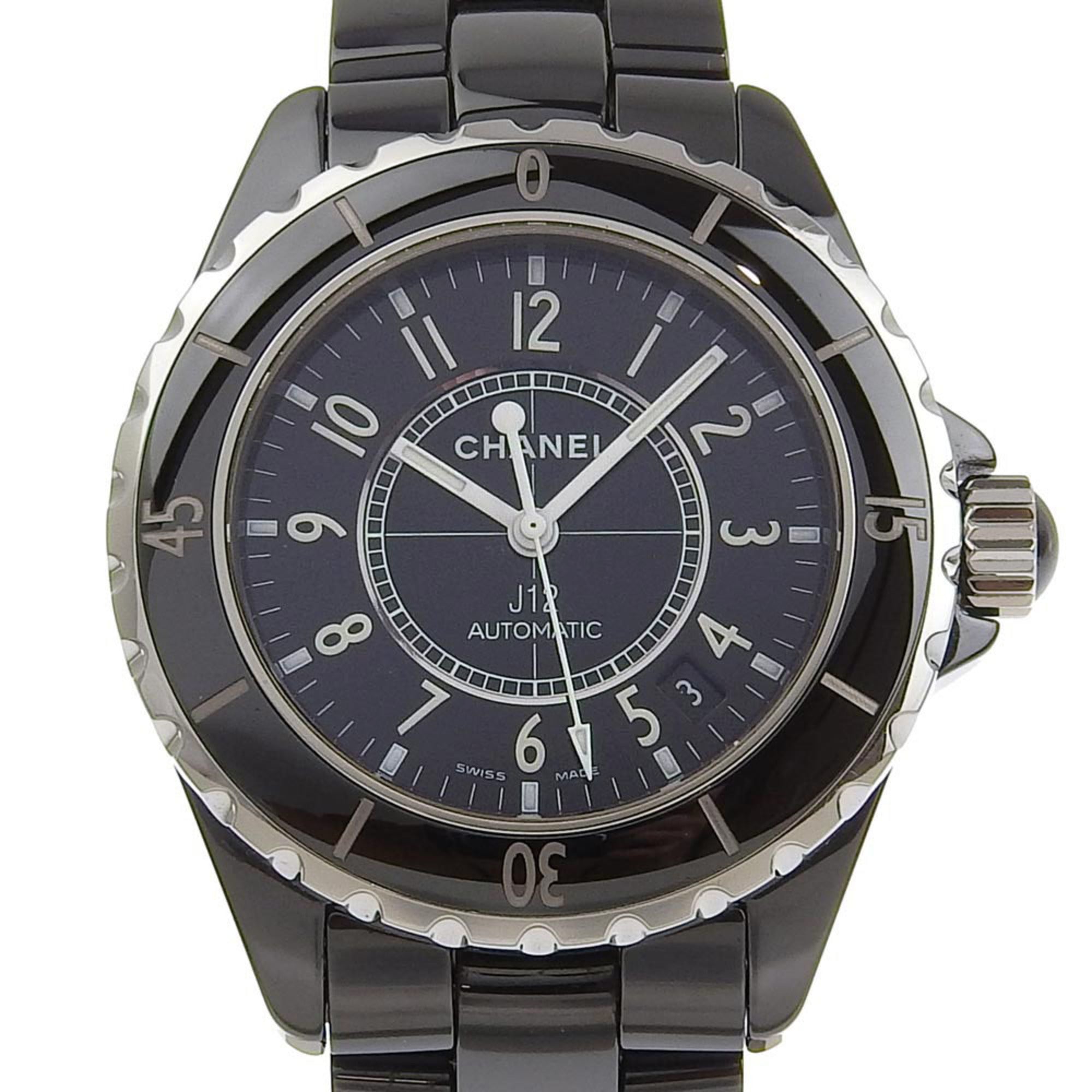 Chanel j12 mens top black ceramic watch