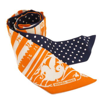 HERMES Twilly Scarf Muffler Silk Women's