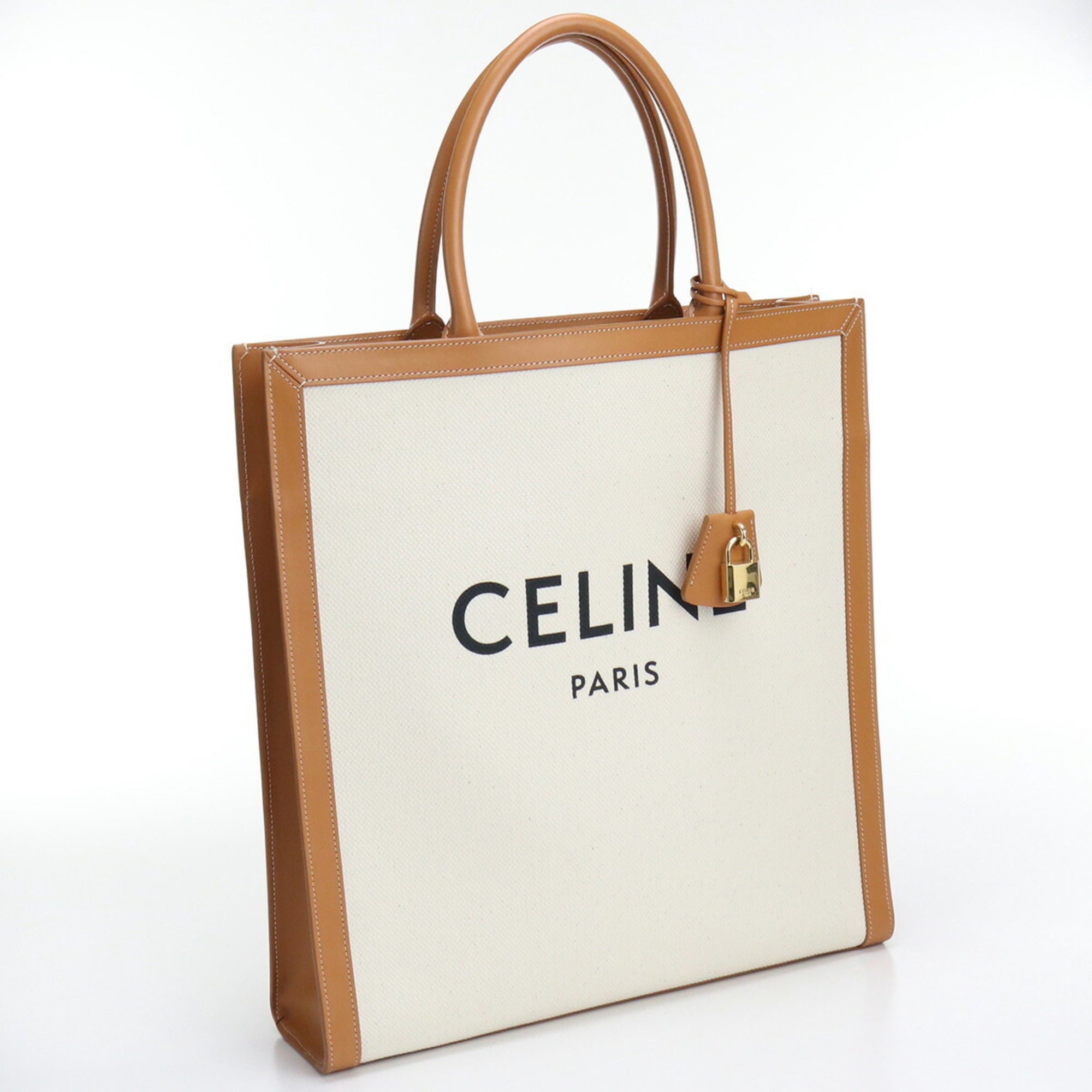 CELINE Vertical Cover 190402BNZ Tote Bag Cotton Unisex