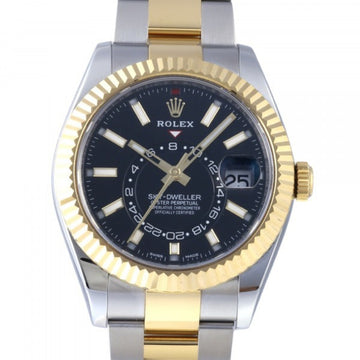 ROLEX Sky Dweller 326933 Black Dial Watch Men's