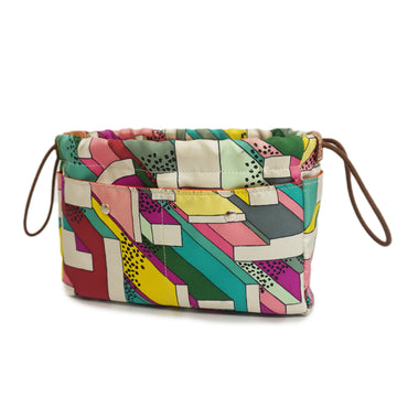 HERMESAuth  Fulvi 20 A Stamp Silk Women's Pouch Multi-color