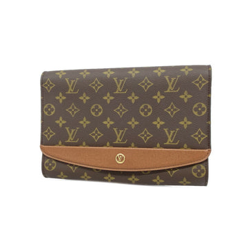 LOUIS VUITTON Clutch Bag Monogram Bordeaux M51797 Brown Men's Women's