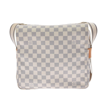 Louis Vuitton Damier Azur Naviglio White N51189 Unisex Canvas Shoulder Bag