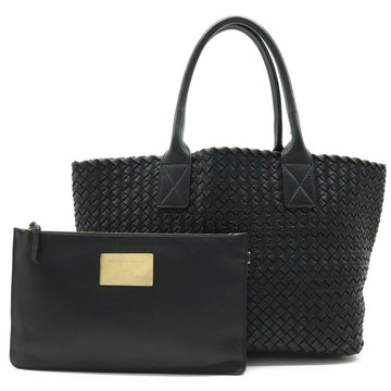 BOTTEGA VENETA intrecciato cover PM tote bag handbag leather black limited 250 pieces 141498