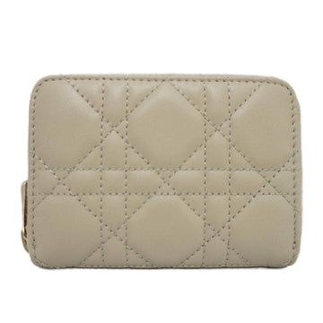 CHRISTIAN DIOR Dior LADY DIOR VOYAGEUR S0985ONMJ_M116 Wallet Canage Lambskin Men's Women's Card Case