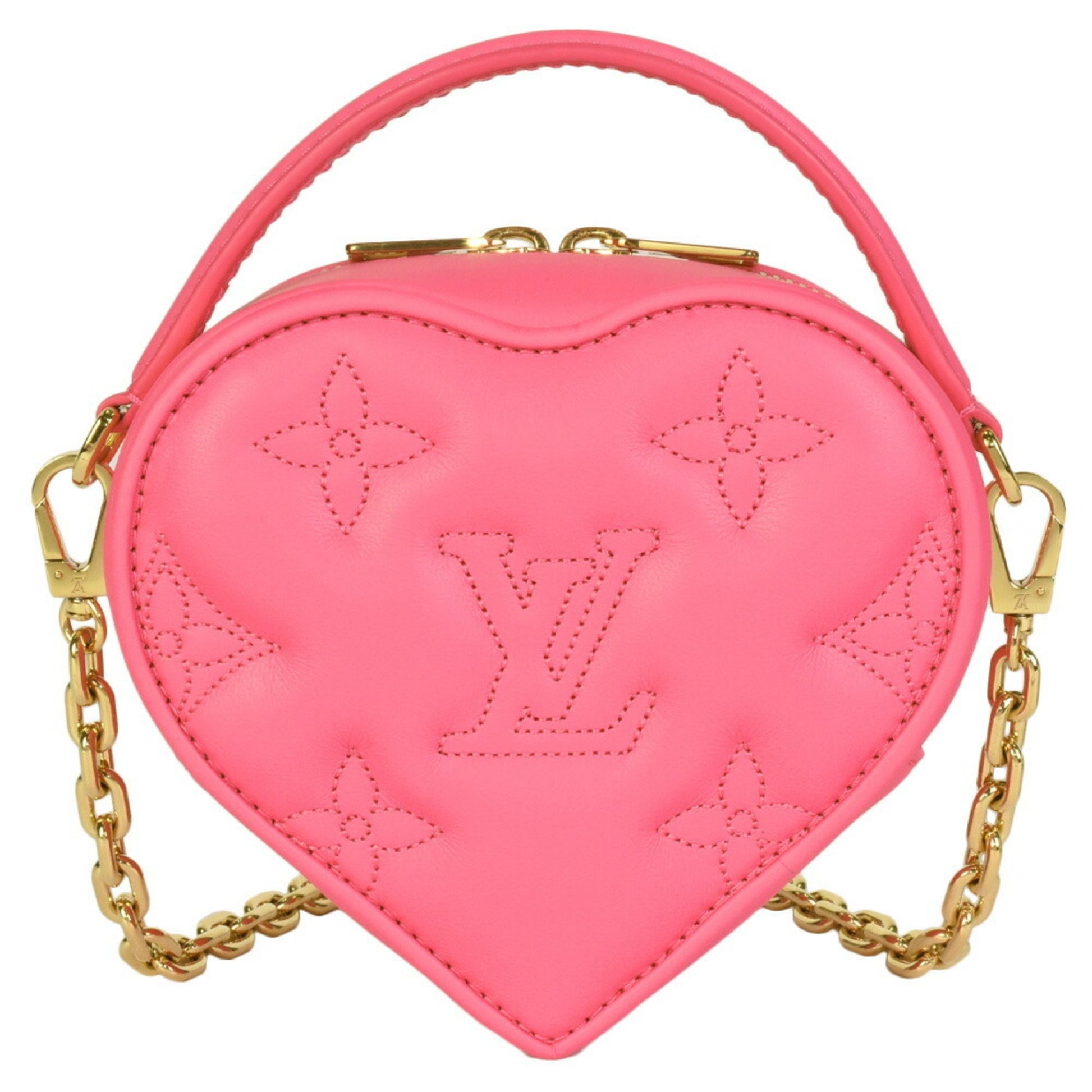 Louis Vuitton Pop My Heart Pouch Dragon Fruit Pink in Calfskin