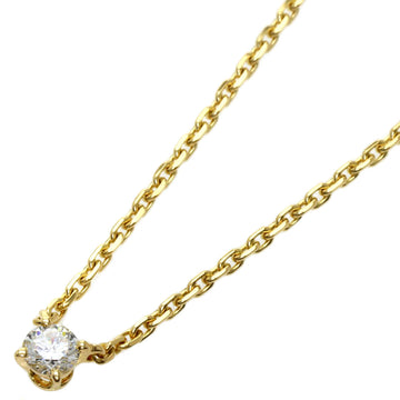 CARTIER love support diamond necklace K18 yellow gold ladies