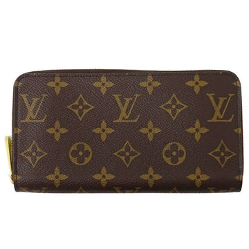 Louis Vuitton Wallet Monogram Women's Long Zippy M41894 Rose Ballerine Brown Pink Round