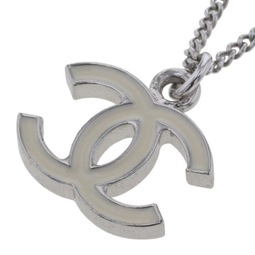 CHANEL necklace here mark 05V silver plated ladies