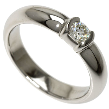 TIFFANY Dots Solitaire Diamond Ring Platinum PT950 Ladies &Co.