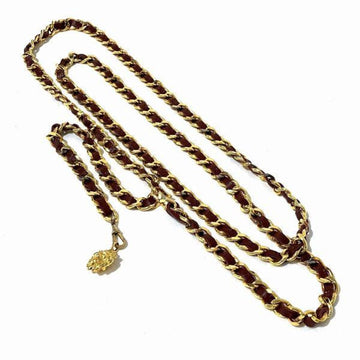 CHANEL lion long chain belt brand accessory ladies