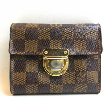 LOUIS VUITTON Wallet Portefeuille Koala Ebene Brown Mini Trifold Women's Damier N60005 LOUISVUITTON