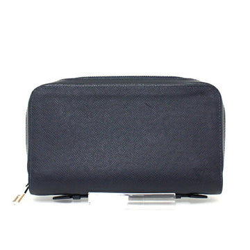 Louis Vuitton Zippy XL M44276 Taiga CA2199 Blue Marine Navy Long Wallet Clutch A Rank