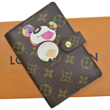 LOUIS VUITTON Notebook Cover Monogram Panda Agenda PM Brown Canvas Ladies R20011