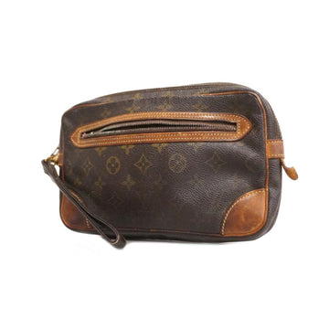 LOUIS VUITTON Clutch Bag Monogram Marly Dragonne GM M51825 Brown Ladies