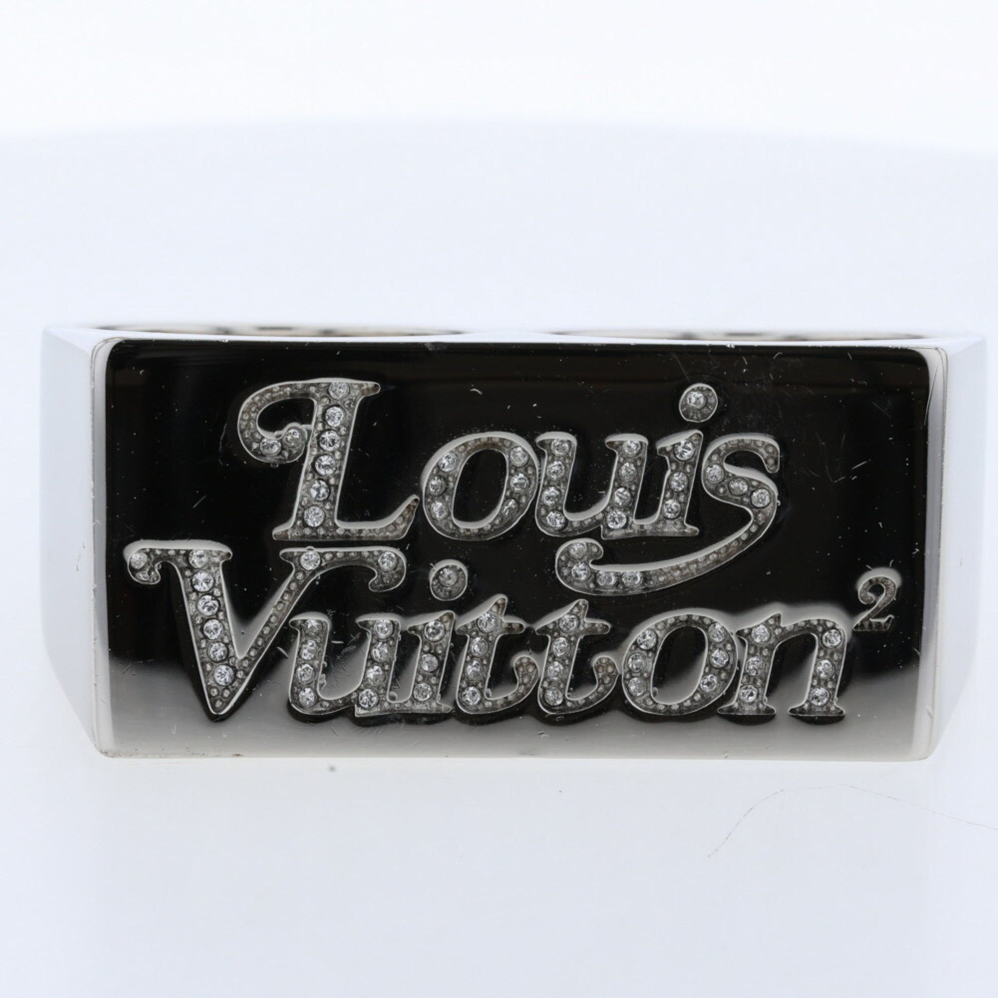 Louis Vuitton Ring Burg Double Squared LV Strass L MP2688 Upper No. 23
