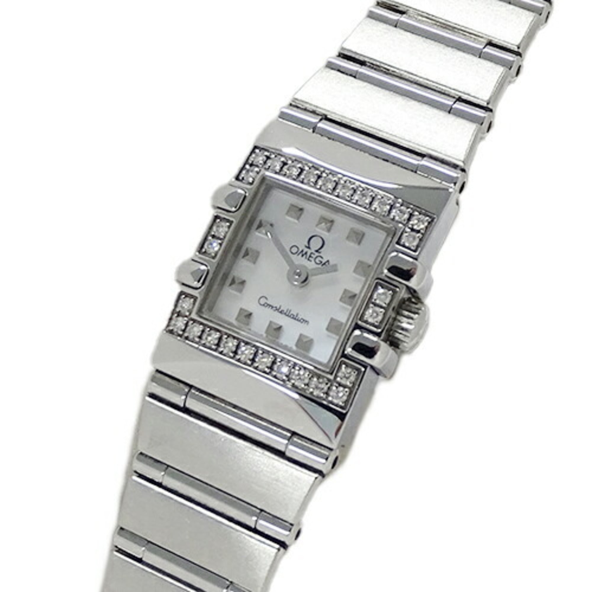 OMEGA Constellation Carre 1537.71 Watch Women s Shell Diamond Quartz S