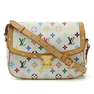 LOUIS VUITTON Multicolor Sologne Shoulder Bag Pochette Bron White M92661