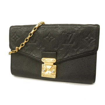 LOUIS VUITTONAuth  Monogram Empreinte Wallet Pochette Saint-Germain M60638 Noir