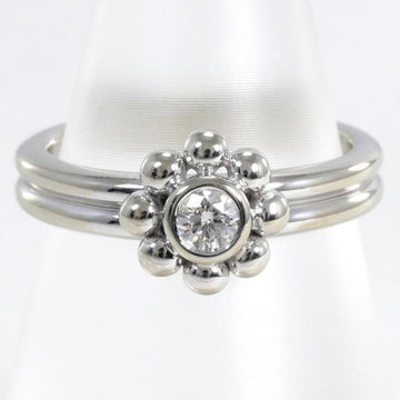 TIFFANY K18WG Ring No. 7.5 Diamond Total Weight Approx. 4.8g Jewelry