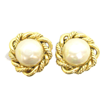 CHANEL Earring Earring Gold Gold Plated Gold