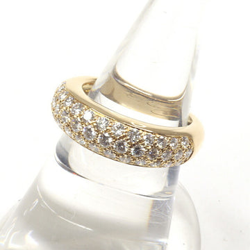 CARTIER Mimisister Ring Pave Diamond #50 K18YG Gold Manufacturer Finished