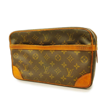 LOUIS VUITTON Clutch Bag Monogram Compiegne 28 M51845 Brown Ladies