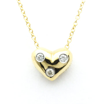 TIFFANY Dots Heart Pendant Platinum,Yellow Gold [18K] Diamond Men,Women Fashion Pendant Necklace [Gold]