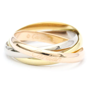 CARTIER Trinity Pink Gold [18K],White Gold [18K],Yellow Gold [18K] Fashion No Stone Band Ring Gold