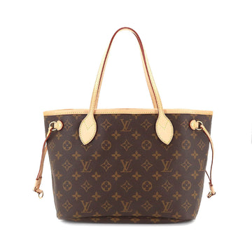 LOUIS VUITTON Monogram Neverfull PM Tote Bag Brown Beige M40155