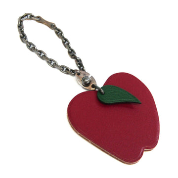 HERMES Fruits & Vegetables Apple Keyring [Green,Red Color,Silver]